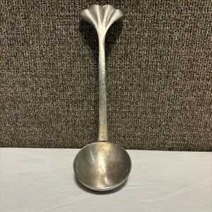 Woodbury Pewterers Pewter‎ Gravy Ladle with Seashell Handle Danforth Vintage